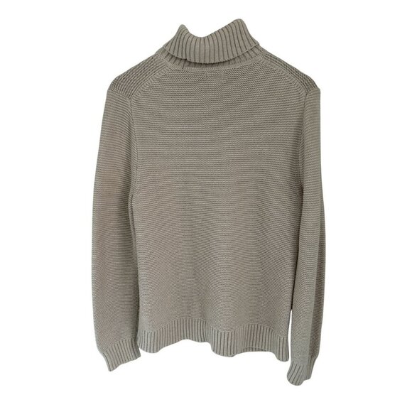 J.Crew Womens Turtleneck Chunky Knit Sweater Cotton Wool Ribbed Knit Long Sleeve - Picture 6 of 8